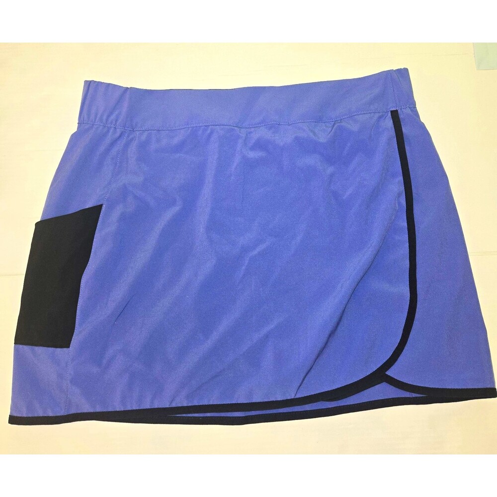 Columbia Womens XL Skort Purple Black Built In Shorts Golf/tennis
